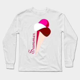 Ice Cream Summer Time Long Sleeve T-Shirt